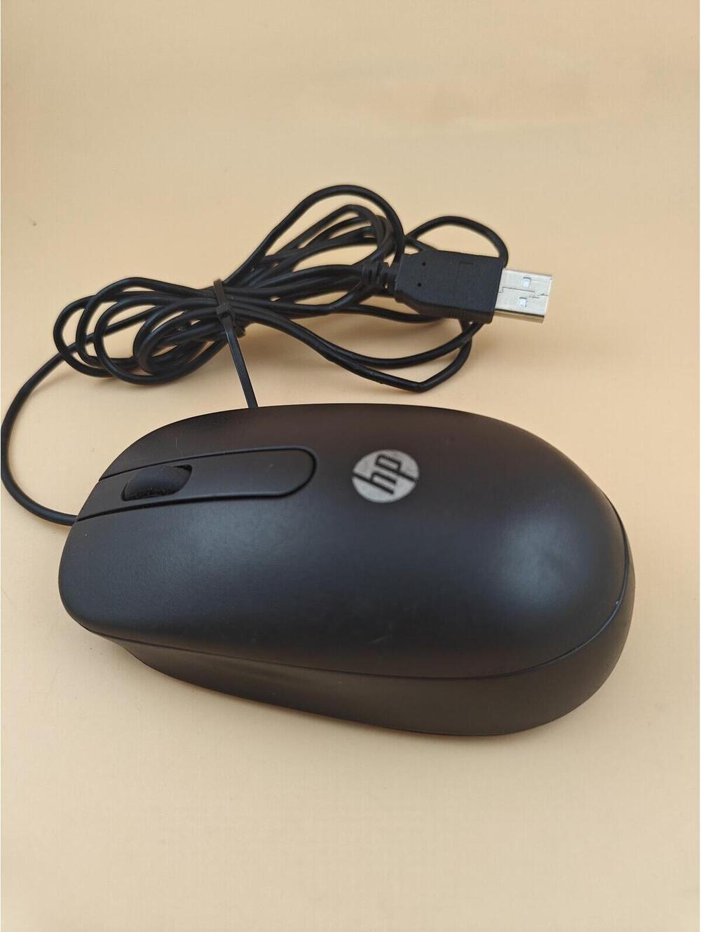 HP USB Wired Optical Mouse Ergonomic Black OEM SM-2022 672652-001 PC Laptop